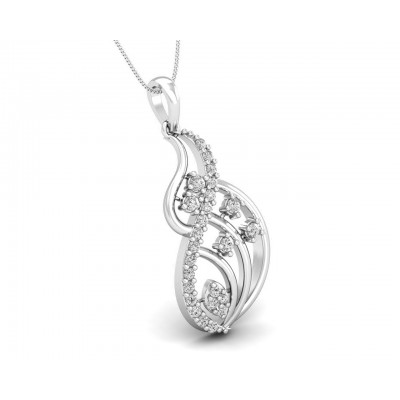 Deena Round Brilliant Cut Diamond Pendant
